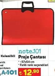 NOTE.101 PROJE ÇANTASI